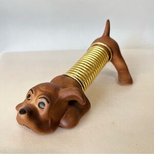 Vintage Ceramic Dog Desk Letter Holder